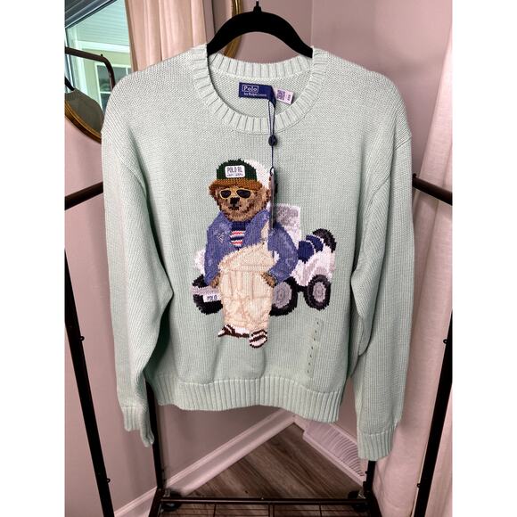 Polo Ralph Lauren Bear Sweater size L large - Picture 2 of 7